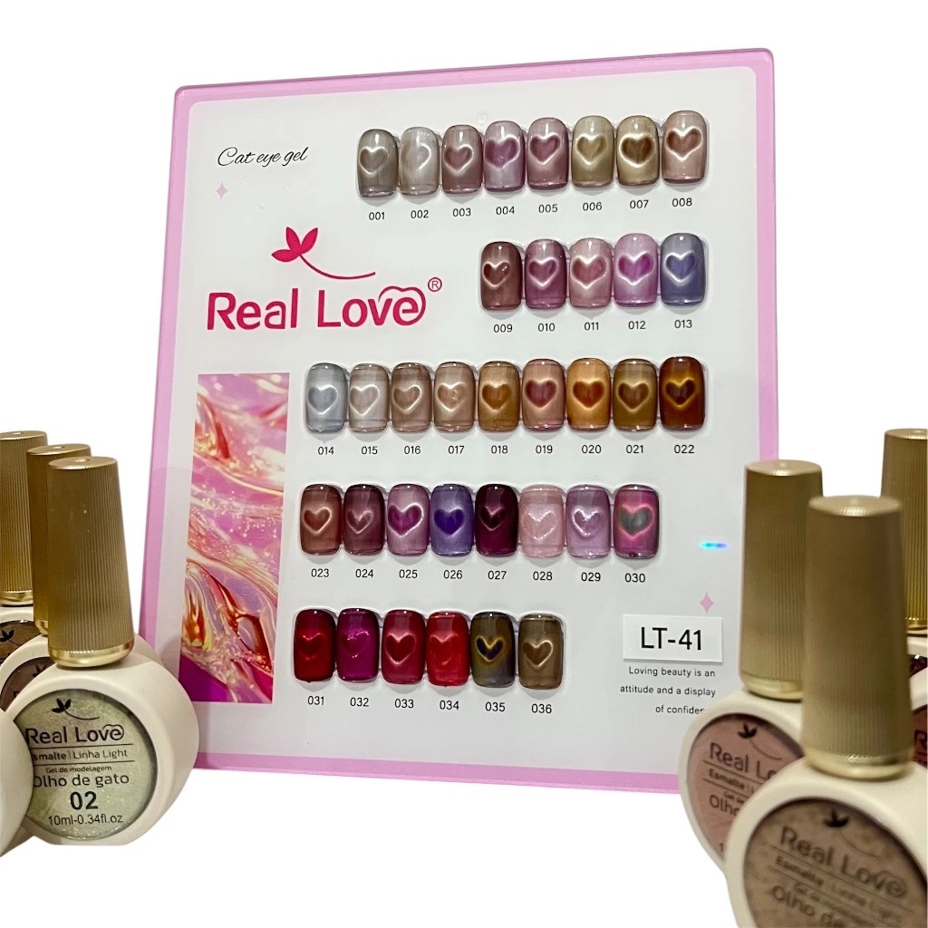 ESMALTE EM GEL MAGNETICO OLHO DE GATO Nº 12 REAL LOVE 10ML - Imagem 9