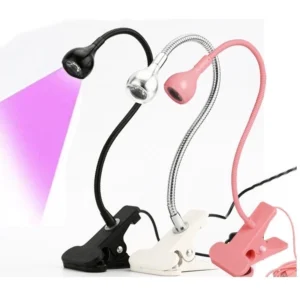 MINI CABINE LUMINARIA UV/LED PARA UNHAS COM CLIPE USB FLEXIVEL | BRANCA | PORTATIL