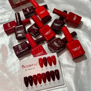 ESMALTE EM GEL | COR:01 | COLOR COAT | TONS VERMELHO | DAFU