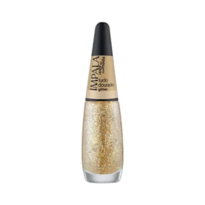ESMALTE IMPALA TUDO DOURADO GLITTER 7,5ML
