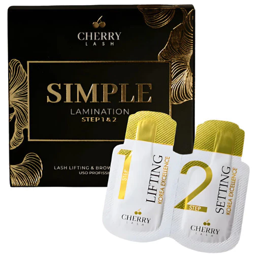 SIMPLE LAMINATION KIT LASH LIFTING E BROW LAMINATION CHERRY - Imagem 6