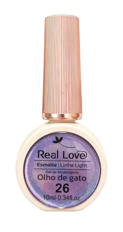 ESMALTE EM GEL MAGNETICO OLHO DE GATO Nº 26 REAL LOVE 10ML - Imagem 2