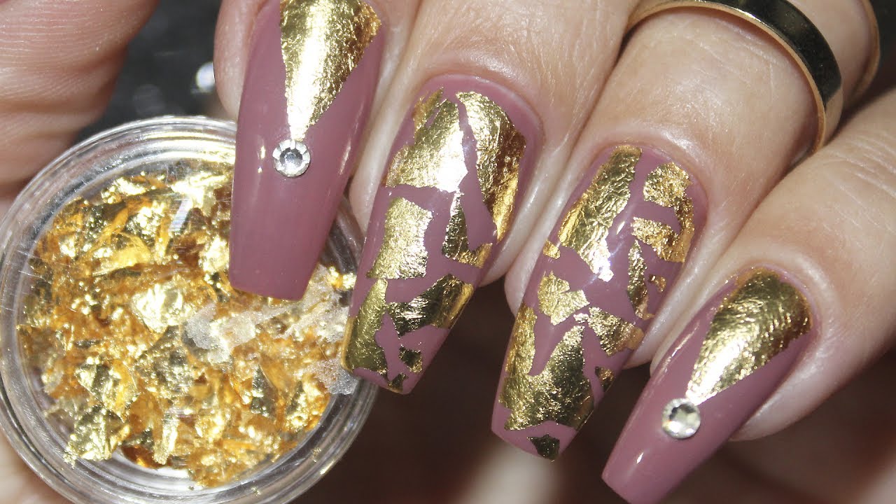 FOLHA DE OURO P/ DECORAÇÃO DE UNHA | DOURADO/PRATA | UNID - Imagem 2