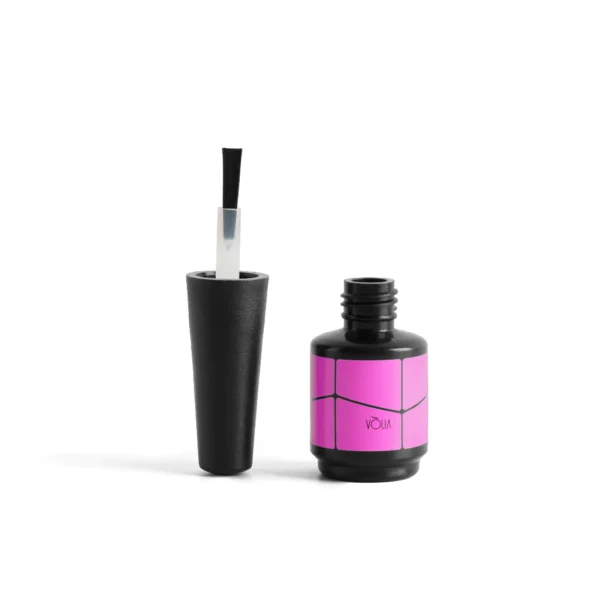FRASCO SILK ROSA 10ML ECO COM PINCEL PARA GEL BASE VOLIA