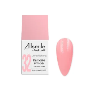 ESMALTE EM GEL LINHA NATURAL Nº32 ALLSMILE REAL LOVE 10ML