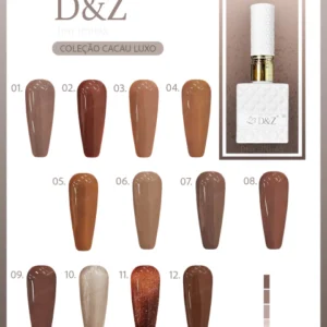 ESMALTE EM GEL D&Z | COR: 01 | COLECAO CACAU LUXO | D&Z