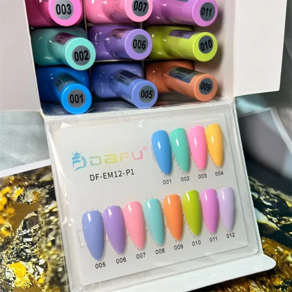ESMALTE EM GEL COLEÇÃO TONS PASTEIS 10ML DAFU