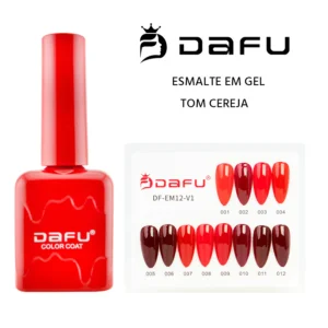ESMALTE EM GEL COLEÇÃO TONS DE CEREJA DAFU 12ML