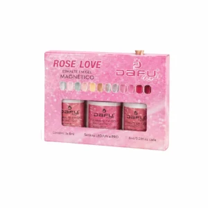 ESMALTE EM GEL MAGNETICO COLEÇÃO ROSE LOVE  DAFU 10ML