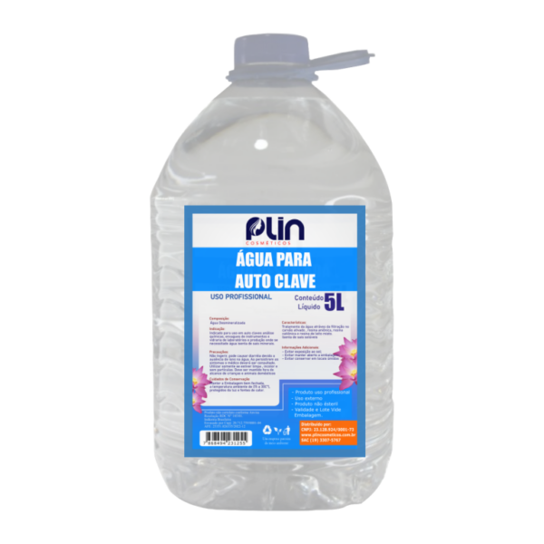 AGUA DESTILADA AUTOCLAVE 5L PLIN
