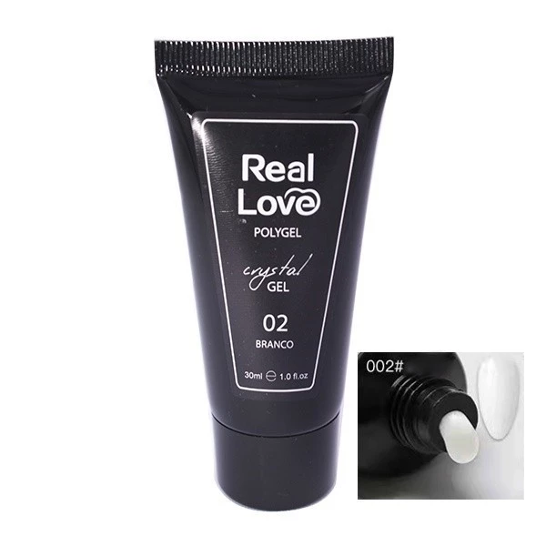 POLY GEL CRISTAL GEL #02 PINK NUDE 30ML REAL LOVE - Imagem 2