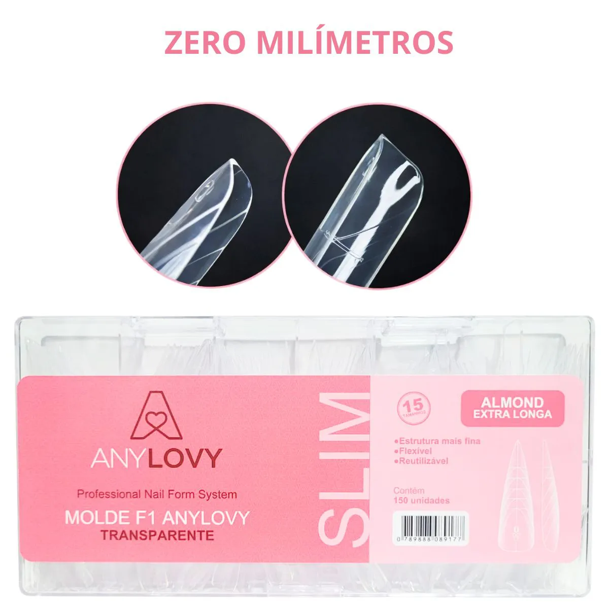 MOLDE F1 SLIM ALMOND EXTRA LONGA ANYLOVY - Imagem 3
