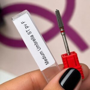 BROCA DE TUNGSTÊNIO MEDIUM UMBRELLA ST PV F – FAIXA VERMELHA - ACABAMENTO FINO E REFINAMENTO