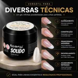 GEL SÓLIDO CONSTRUTOR  PEARL WHITE 15ML DAFU