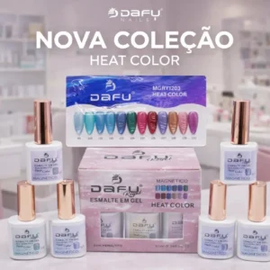 ESMALTE EM GEL MAGNETICO COLEÇÃO HEAT COLOR DAFU 10ML