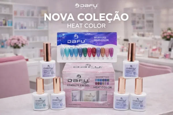 ESMALTE EM GEL MAGNETICO COLEÇÃO HEAT COLOR DAFU 10ML