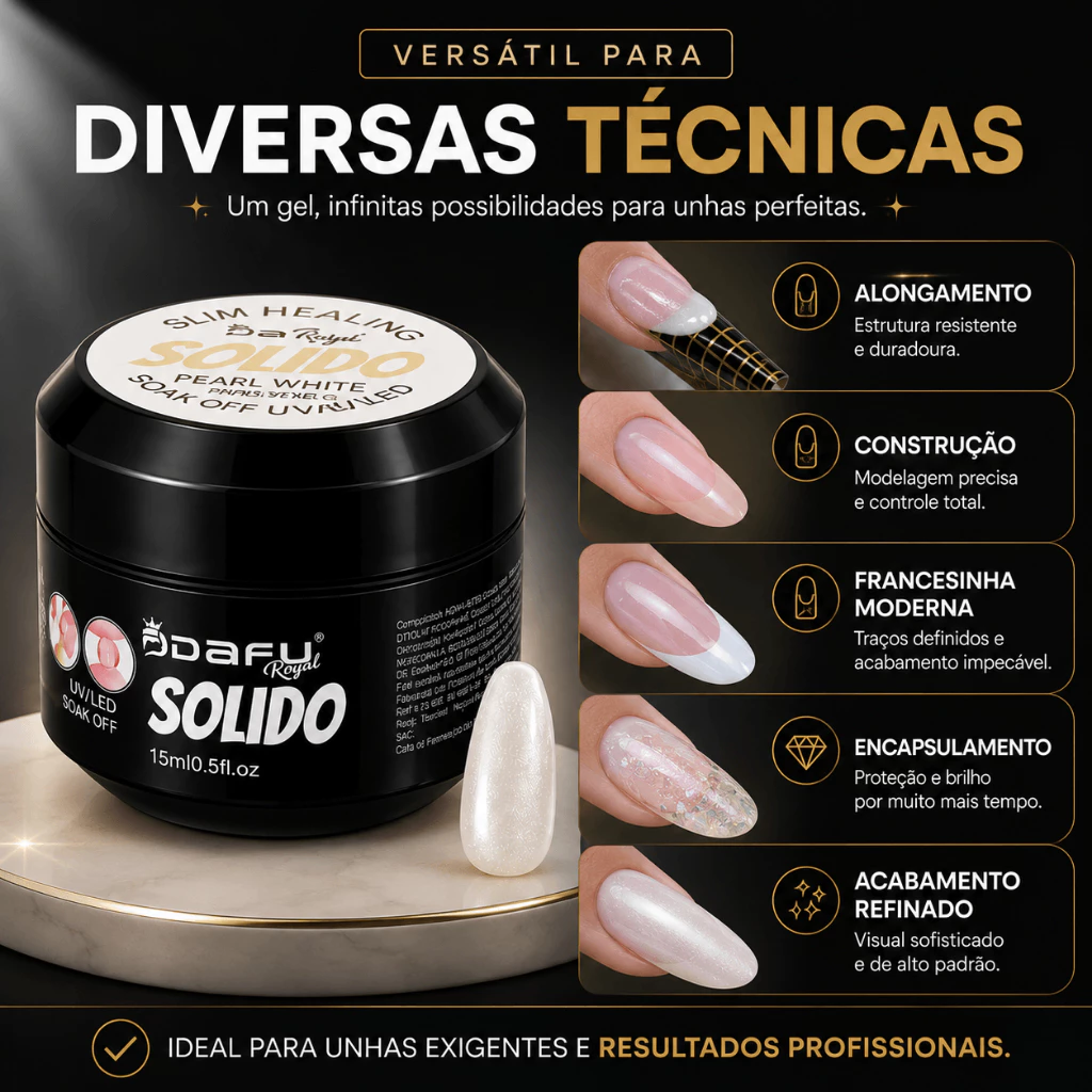 GEL SÓLIDO CONSTRUTOR NUDE 15ML DAFU - Imagem 3