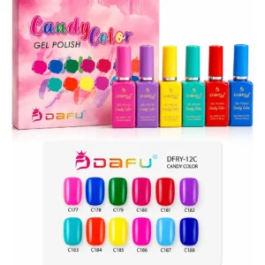 ESMALTE EM GELCOLEÇÃO CANDY COLOR DAFU 12ML