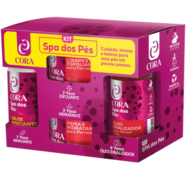 KIT SPA DOS PES  ROSA MOSQUETA CORA