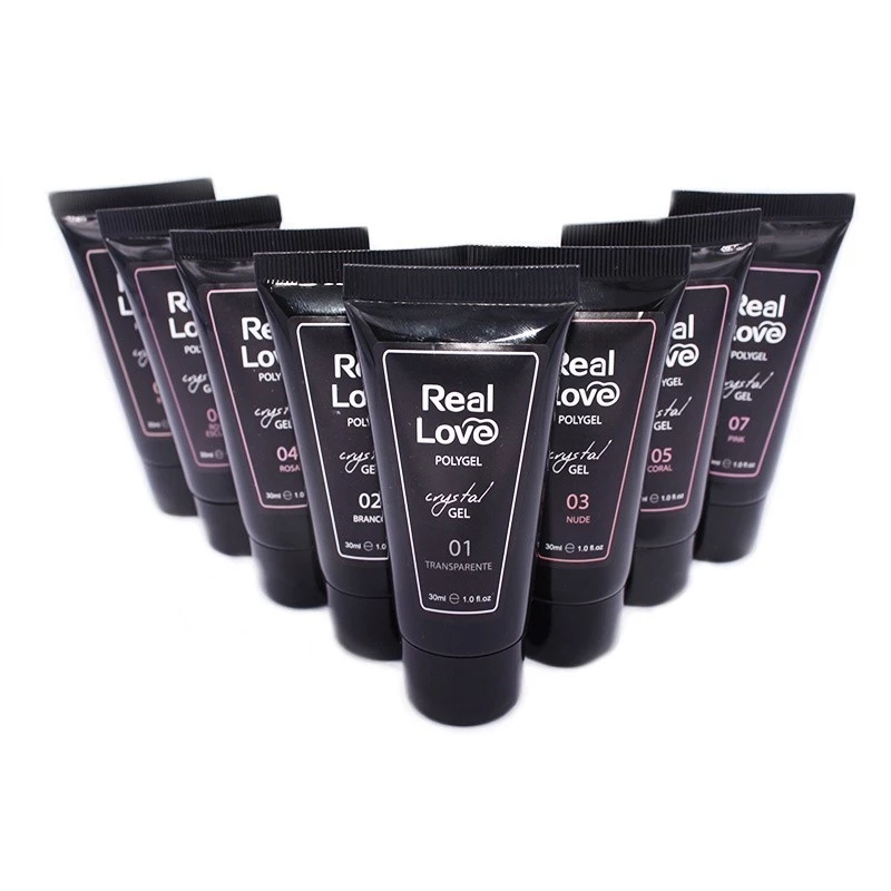 POLY GEL CRISTAL GEL #02 PINK NUDE 30ML REAL LOVE