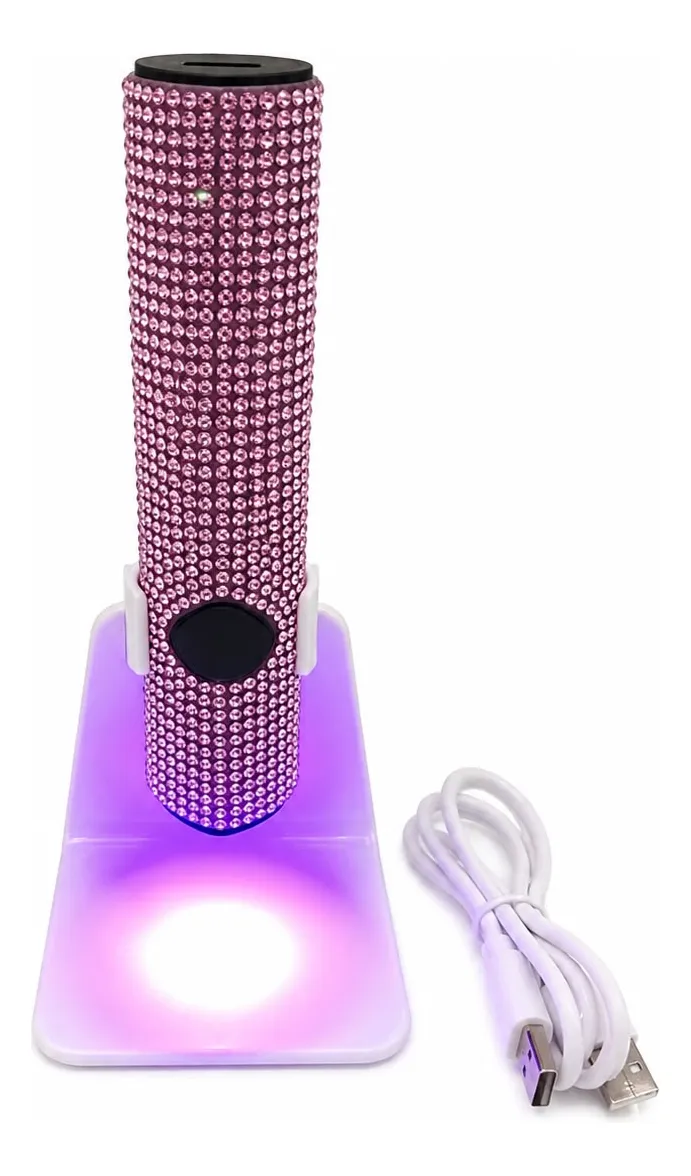 MINI CABINE LÂMPADA PORTÁTIL DE MESA UV/LED LANTERNA USB HR-98 DAFU