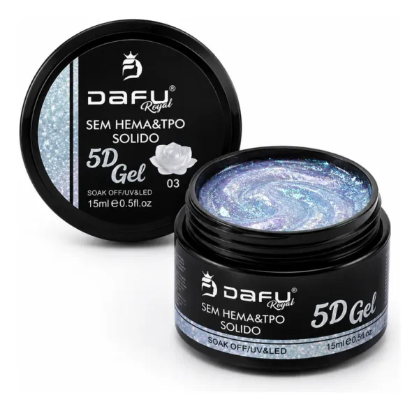 GEL SÓLIDO CONSTRUTOR  5D BUTTERFLY COR 3 15ML DAFU