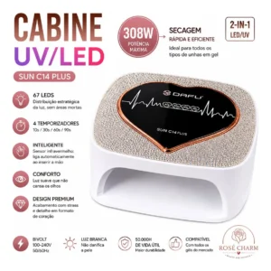 CABINE DAFU 308W 67 LED 2 IN 1 C14 PLUS BIVOLT