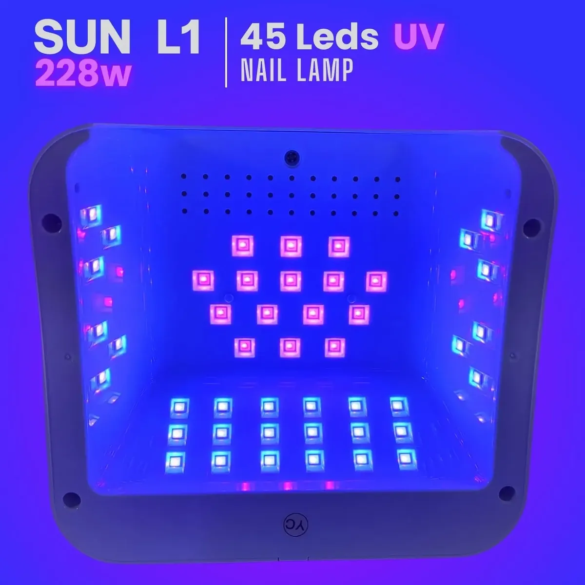 CABINE DAFU 228W 45 LED 2 IN 1 SUN L1 ROSA BIVOLT - Imagem 2