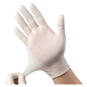 LUVA LATEX COM AMIDO (P) VOLK 100UNID