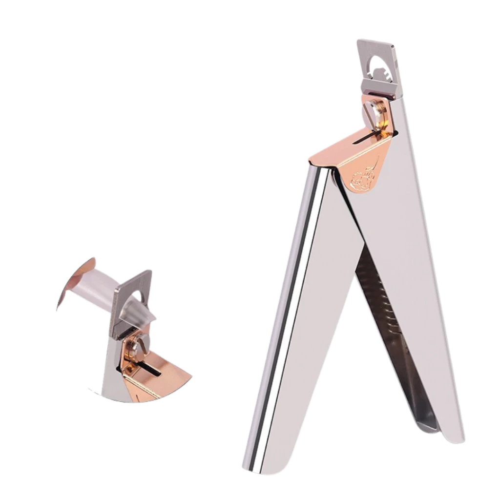 ALICATE CORTADOR DE UNHAS POSTIÇAS GEL ACRIGEL PORCELANA AÇO INOX DAFU - Imagem 3