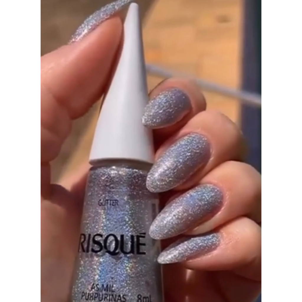 ESMALTE RISQUE GLITTER AS MIL PURPURINAS