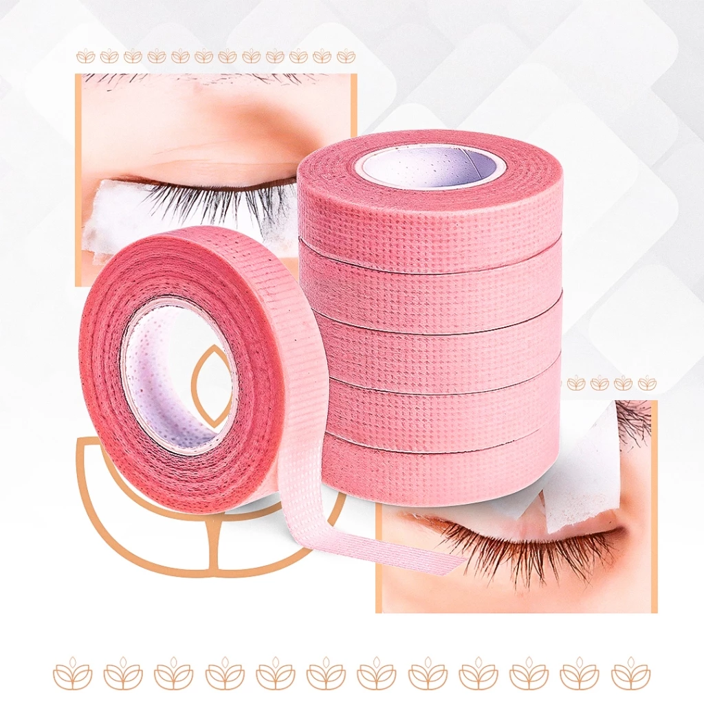 FITA MICROPORE PARA EXTENSÃO ALONGAMENTO DE CÍLIOS ROSA - Imagem 3
