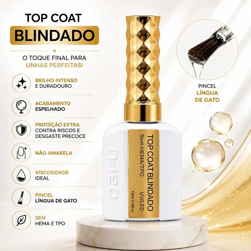 TOP COAT BLINDADO 15ML DAFU - Imagem 3