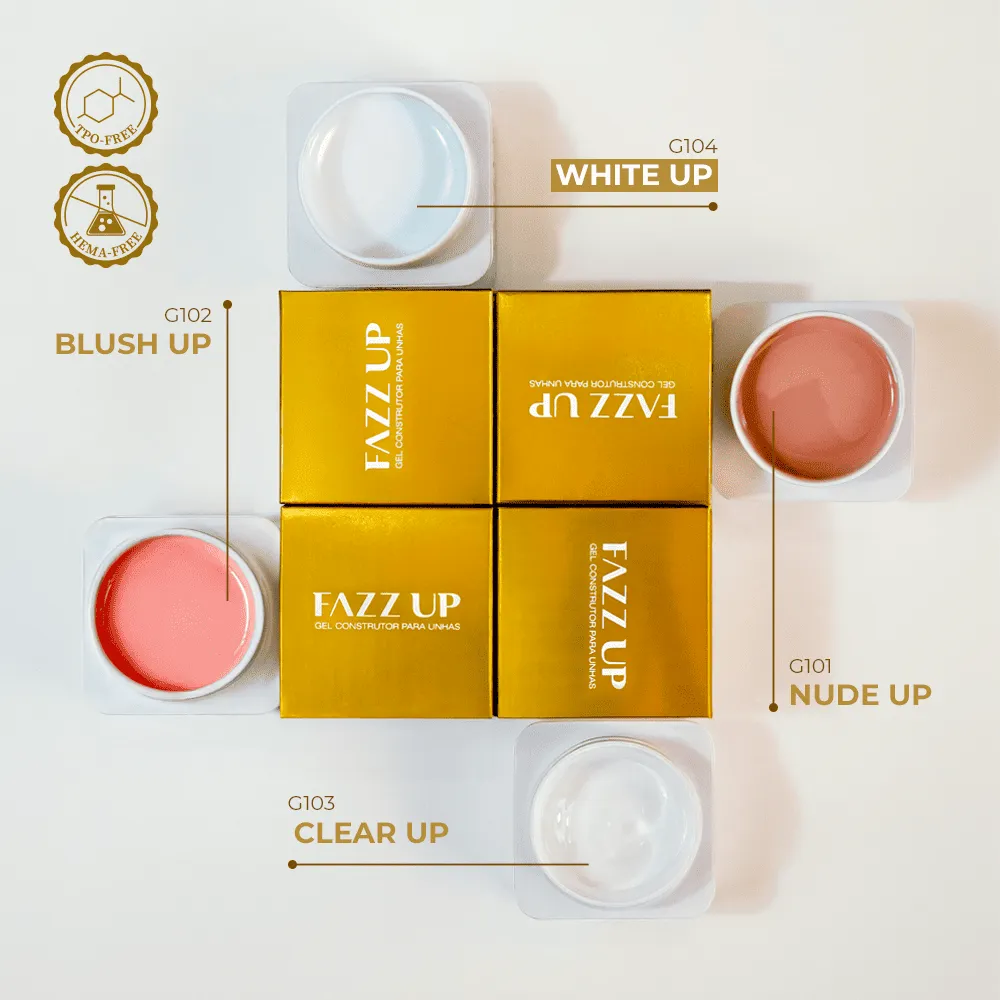 GEL CONSTRUTOR BUILDER WHITE UP 20G FAZZ UP - Imagem 5