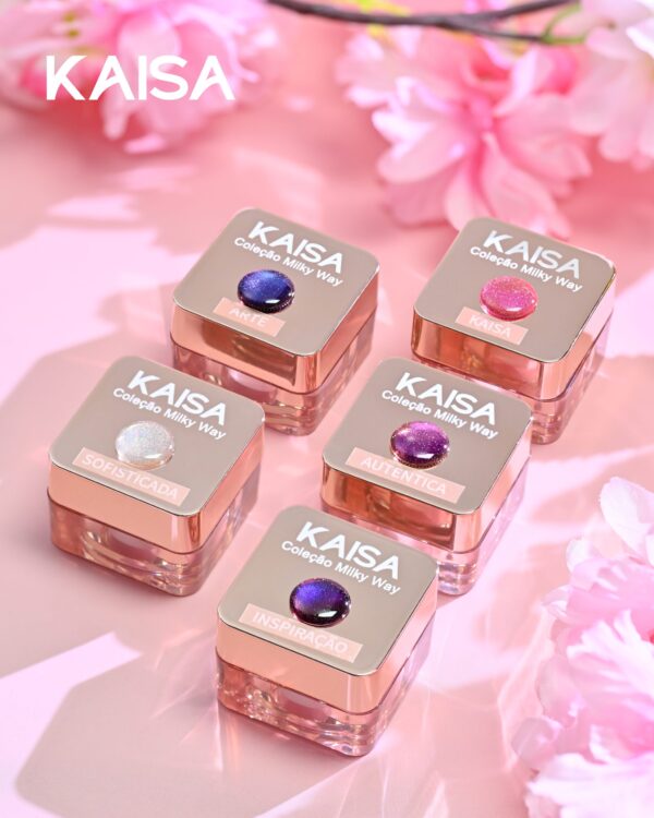 ESMALTE EM GEL MAGNETICO COLEÇÃO MILKY WAY  KAISA