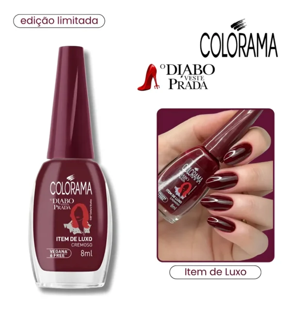ESMALTE COLORAMA DIABO VESTE PRADA ITEM DE LUXO