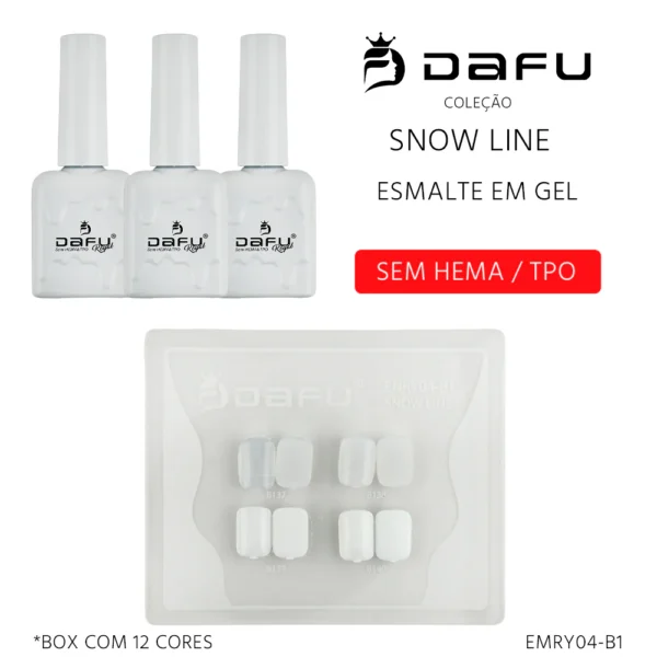 ESMALTE EM GEL COLEÇÃO SNOW LINE DAFU 10ML