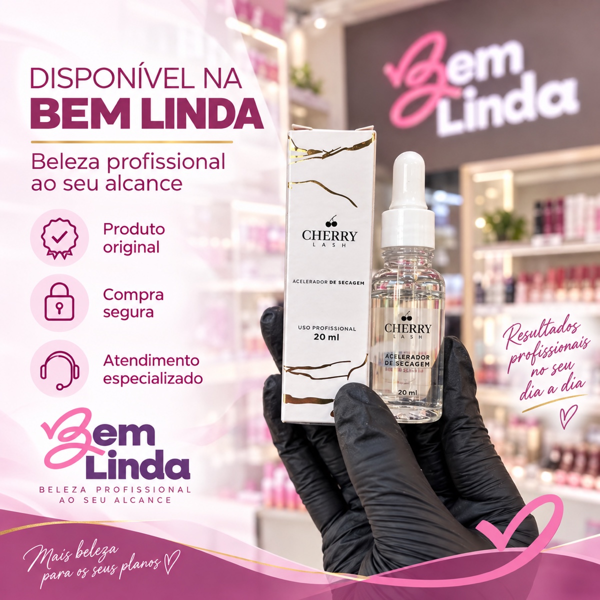 ACELERADOR DE SECAGEM 20ML CHERRY LASH - Imagem 5