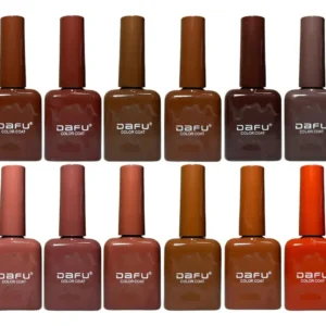 ESMALTE EM GEL COLOR COAT TONS MARROM #EM12-M1 DAFU 10ML