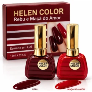 ESMALTE EM GEL KIT REBU + MAÇÃ DO AMOR