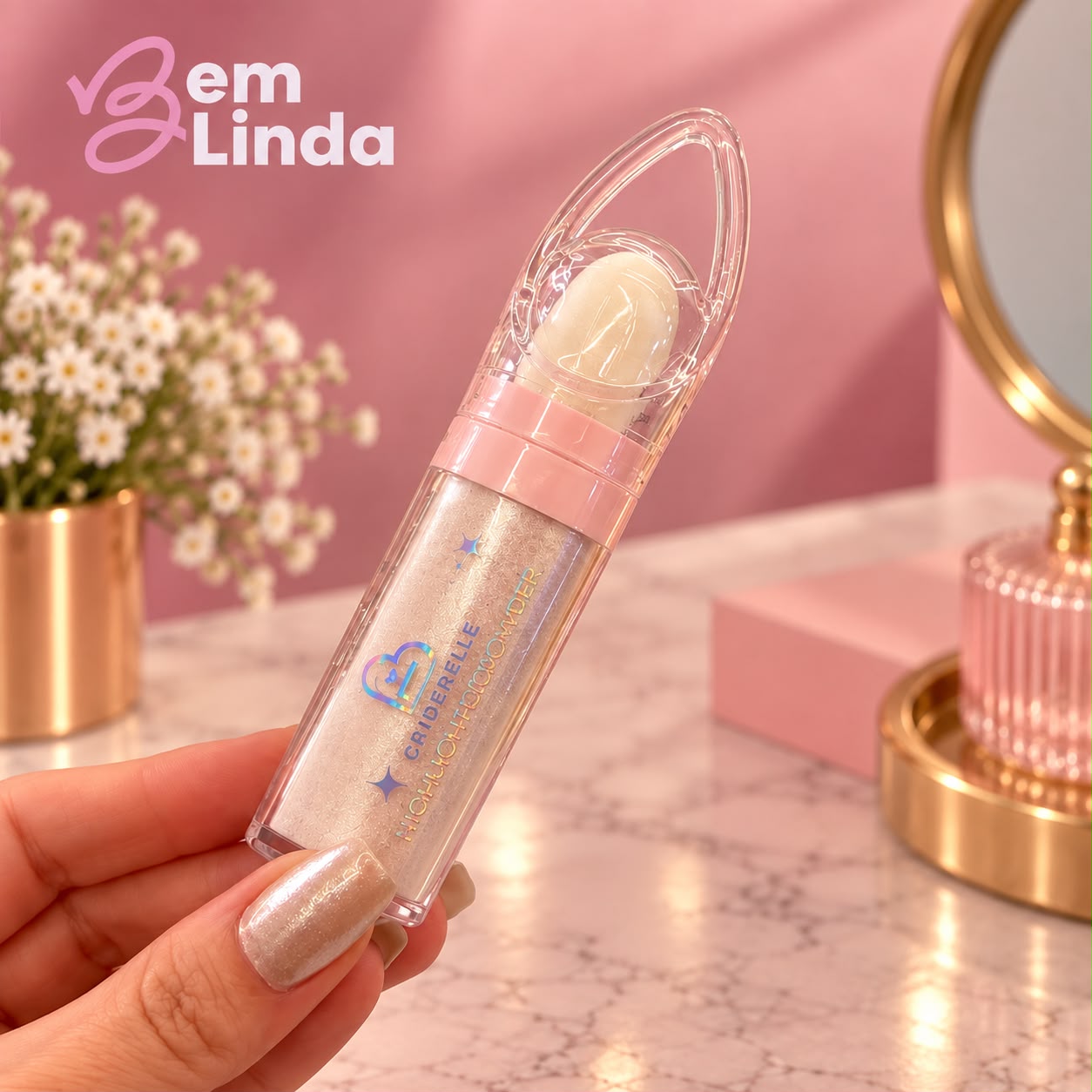 ILUMINADOR GLITTER FINO DE CORPO E ROSTO