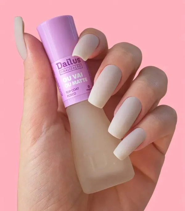 ESMALTE DAILUS TOP COAT FOSCO OU VAI OU MATTE 8ML