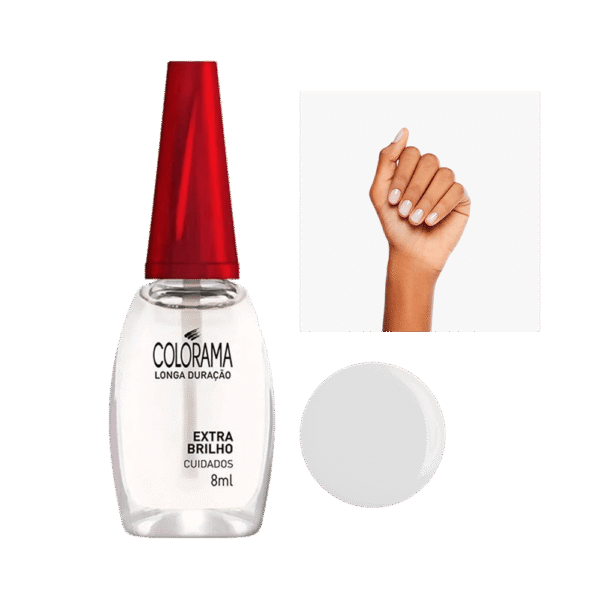 ESMALTE COLORAMA TRATAMENTO EXTRA BRILHO CUIDADOS 8ML