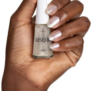 ESMALTE RISQUE CINTILANTE PLATINO 8 ML