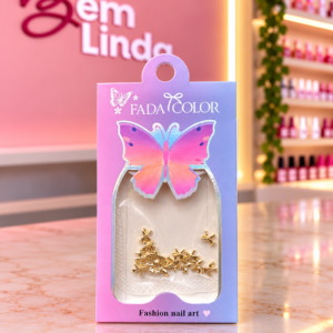 DECORAÇÃO MINI LAÇINHO DOURADO FADA COLOR